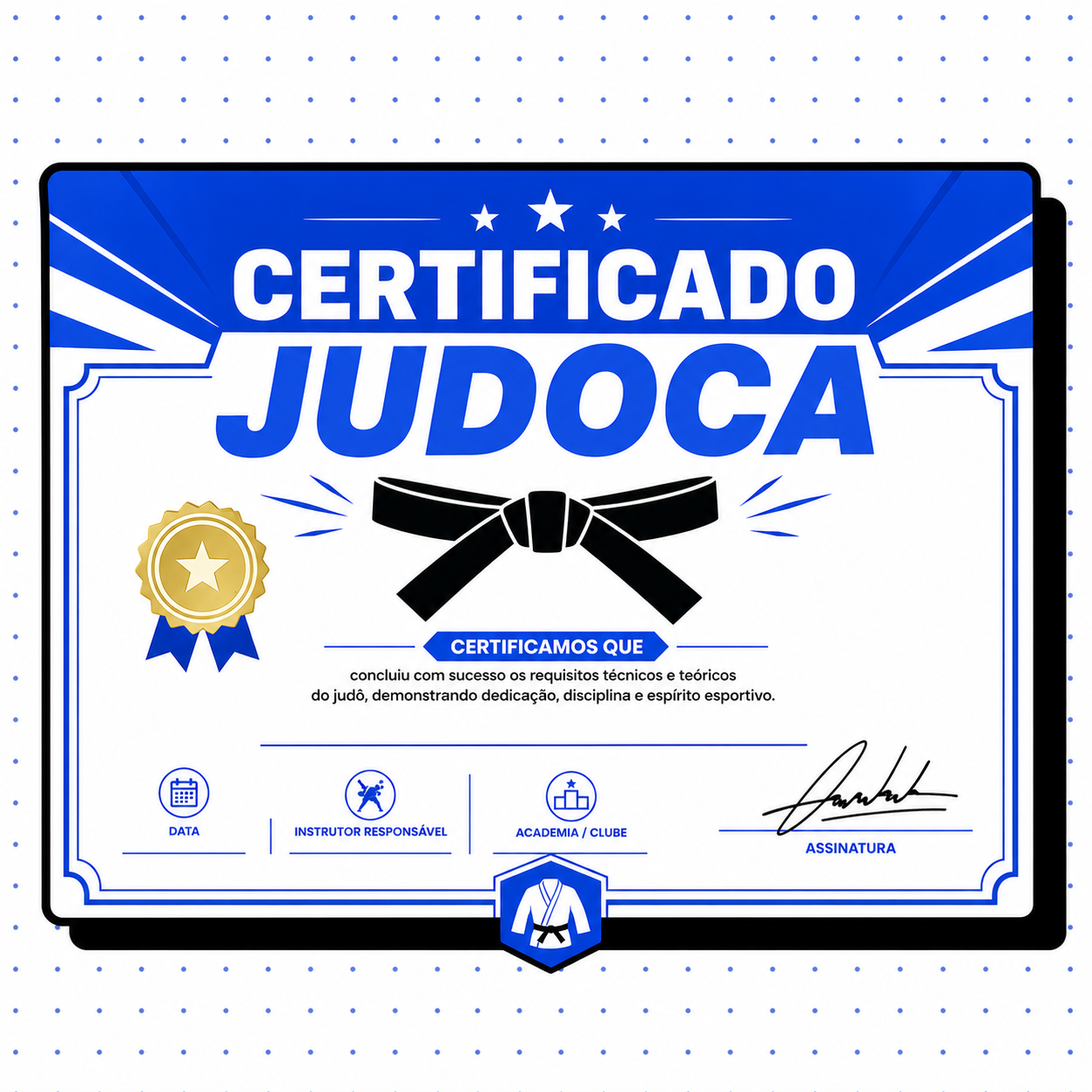 Certificado Judoca